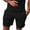 Black, variant on Mlzmgr Mens Casual Sports Shorts Elastic Waist Knee Length Solid Color Shorts with Pockets Regular Basic Shorts Summer Fashion