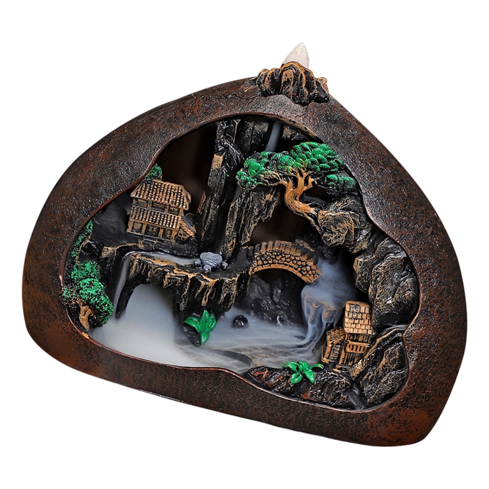 Waterfall Backflow Incenses Burners Censer,Backflow Incenses Holders Waterfall Incensed Burnier Aromatherapys Ornament