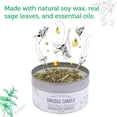 thumbnail image 3 of Soul Sticks White Sage and Peppermint Scented Smudge Tin Candle with Crystals and Herbs and Crystals, 3 of 7