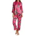 thumbnail image 1 of Women's N by Natori QC6069 Imperial Dragon Mandarin PJ Set (Fuchsia Combo M), 1 of 1