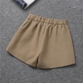 thumbnail image 6 of WTOBBY Ladies' Casual High Waist Suit Shorts with Slimming Effect, Versatile Solid Color Loose Fit for Fashionable Office or Everyday Summer Wear,Khaki 2XL, 6 of 6