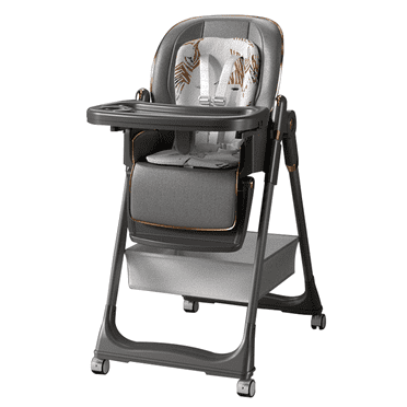 3 in 1 Baby Swing Convertible Baby Feeding Chairs,High Chair,Baby Portable Folding Dining Chairs for Babies and Toddlers,Adjustable Height,Unisex,Khaki