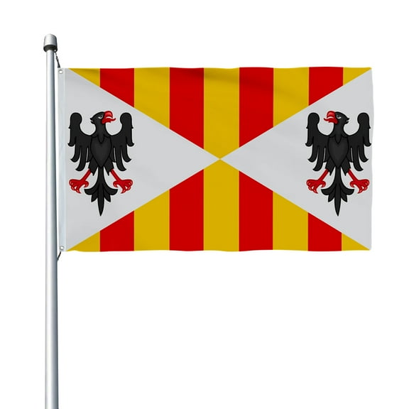 Aihccy Kingdom of Sicily Flag with Brass Grommets Size - 3x5Ft