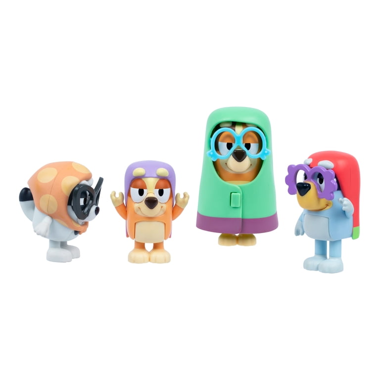 Bluey Here Come the Grannies. 4 Episode-Themed Poseable Figures