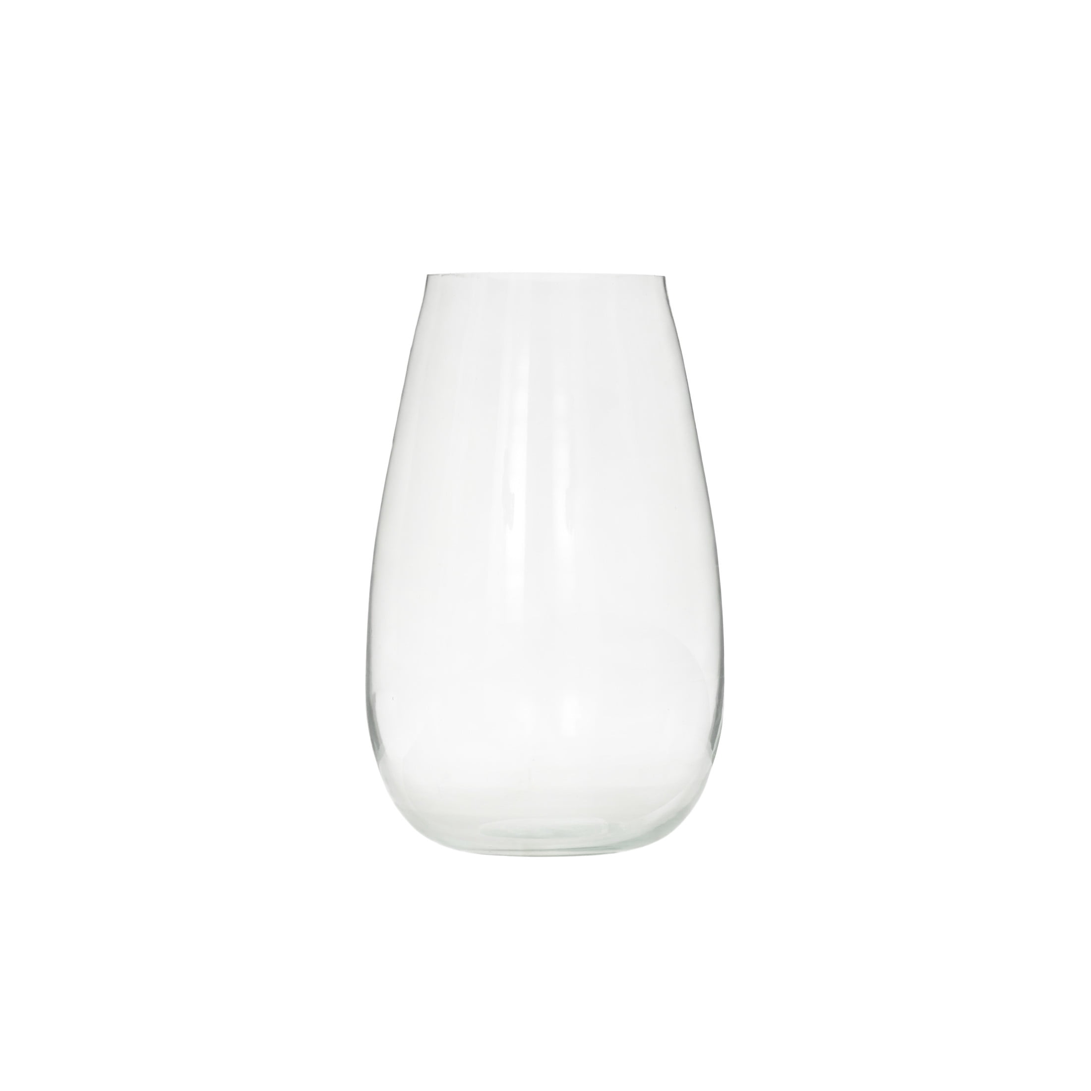 DecMode 12" Wide Glass Vase