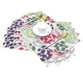 thumbnail image 2 of PUREYAH Table Placemats Set of 6 PCS , Washable Heat Resistant Colorful Ink Flowers Table Decorations Placemats for Dining Room Kitchen, 2 of 6