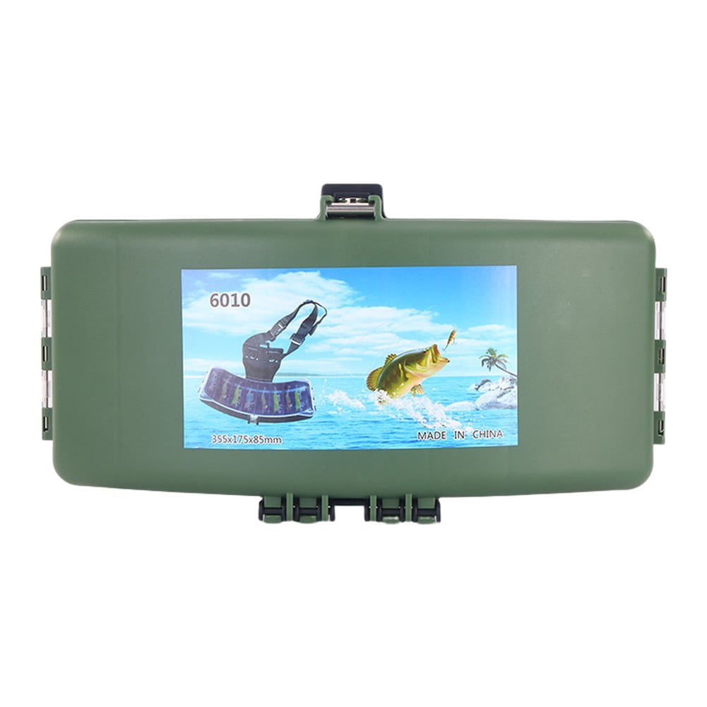 GRIMPEX Fishing Waist Box 31cm Multifunctional Portable Tackle Storage with Adjustable Green-No. 1