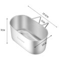 thumbnail image 5 of Sink Drain Basket Hook Style Good Stability Effective Drain Space-saving Multi-function Quick Drainage Anti-rust Stainless Steel Sink Strainer Basket Kitchen Accessory, 5 of 6