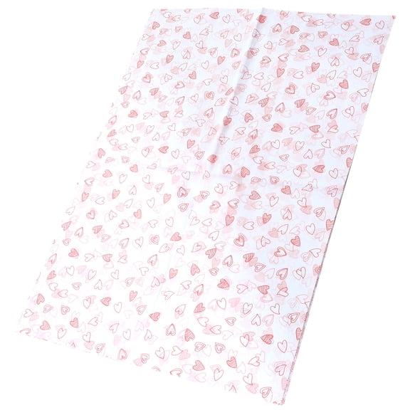 unbranded 28 Sheets Tissue Paper Sheets Heart Pattern Gift Wrap Paper Flower Wrapping Paper Presents Packaging Liner Paper