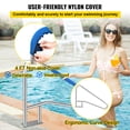 thumbnail image 3 of Barandilla para piscina VEVOR 54x36 Acero inoxidable 304 Capacidad de carga 250 libras plateada, 3 of 8