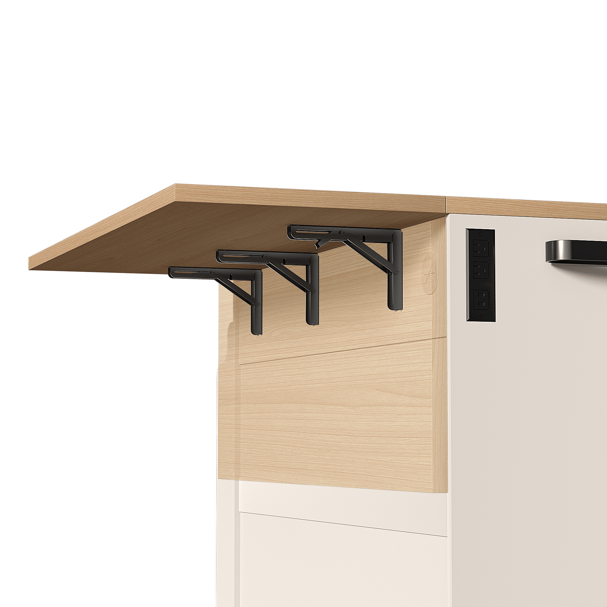Mintazer Kitchen Island with Storage Rolling Kitchen Island Cart with Drop Leaf Extension, Drawers, Spice Rack, Towel Bar, Mobile Kitchen Cart for Kitchen & Dining Room, White