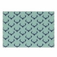 thumbnail image 1 of Deer Cutting Board, Jungle Creature Heads with Antlers Abstract Animal Motifs Hipster Wildlife, Decorative Tempered Glass Cutting and Serving Board, Small Size, Pale Seafoam Navy Blue, by Ambesonne, 1 of 1