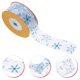 thumbnail image 5 of 1 rollo de cintas navideñas Patrones de copo de nieve Cintas decorativas Diy Xmas Caja de regalo Banquete, 5 of 8