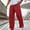 Red, variant on Men's Sweatpant Relaxed Wide Leg Open Hem Bottom Pants Elastic Waist Workout Pant with Pockets for Gym Running