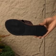 thumbnail image 5 of Lovskoo Extra Wide Flat Sandals for Women Round Toe Slide Slippers Soft Cushion One Band Flip Flops Indoor Outdoor Plus Size, 5 of 9