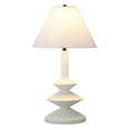 thumbnail image 3 of Abilene 28" Tall Triple Gourd Lamp with Fabric Shade in Matte White/White, 3 of 5