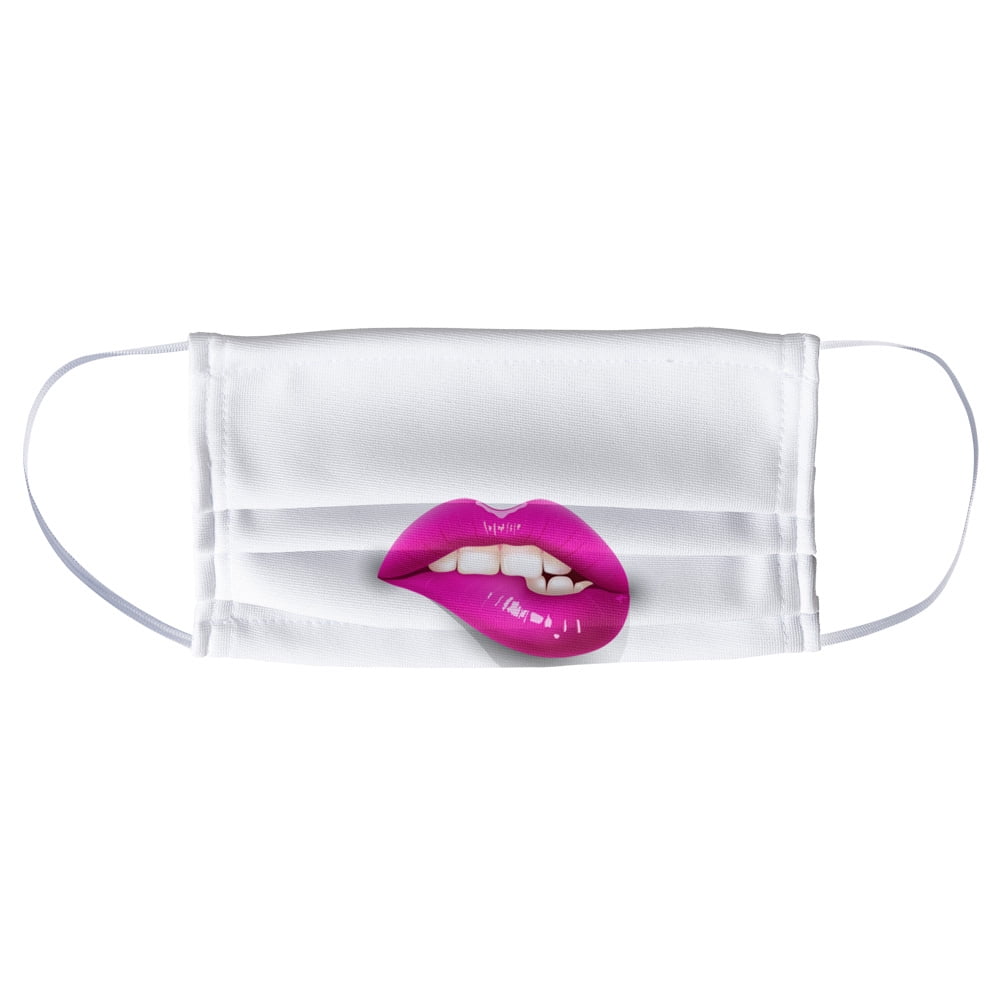 Seductive Lips 1-Ply Reusable Face Mask Covering, Unisex