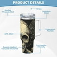 thumbnail image 5 of KLL Gothic Winged Skull Print 40oz Stainless Steel Insulated Car Cup Coffee Mug with Spillproof Lid - Keep Your Drink Hot or Cold on the Go, 5 of 8