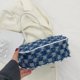 thumbnail image 2 of 1052 Bolso Mezclilla Bolso Hombro Lona Gran Capacidad Versátil Portátil Casual Axila Bolso Mujer (Azul Claro) Azul, 2 of 9