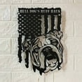 thumbnail image 2 of Handmadetneonsign Custom English Bulldog US Flag Metal Wall Art LED Light - Personalized British Bulldog, 2 of 3