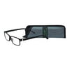 Flex 2 Reading Glasses 5030 Black - Rectangle Lens/Frame Glasses with Soft Case