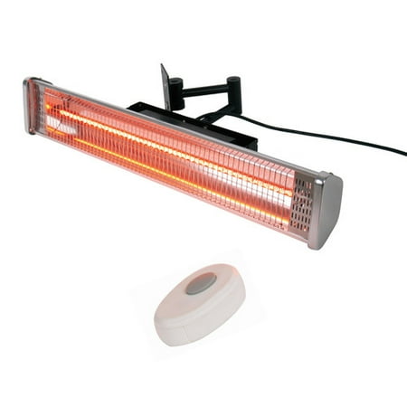 Hiland Wall Mounted Electric Patio Heater With Remote Hiland Wall Mounted Electric Patio Heater With Remote