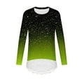 thumbnail image 4 of Mgmyaa Girls Fall Long Sleeve T-Shirt Tops with Lace Hem - Crew Neck Casual Sports Base Layer Size 4-15 Years, 4 of 5
