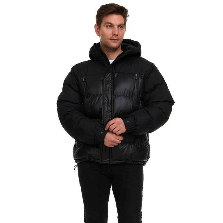 Avalanche Men s Quilted Puffer Coat with Hood Walmart