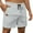 White, variant on JGNGSHN Elastic Men’s Waffle Shorts for Summer Sports Casual 4-Inch Length with Drawstring and Side Pockets