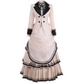 thumbnail image 3 of Women's Victorian Edwardian Gown Southern Belle Historical Civil War Style Dress with Bustle Skirt and Coat, 3 of 7