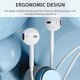 thumbnail image 4 of Auriculares para iPhone 11,Auriculares para iPhone 12,Auriculares estéreo HiFi con cancelación de Ruido con micrófono Incorporado y Control de Volumen,Compatibles con iPh, 4 of 5
