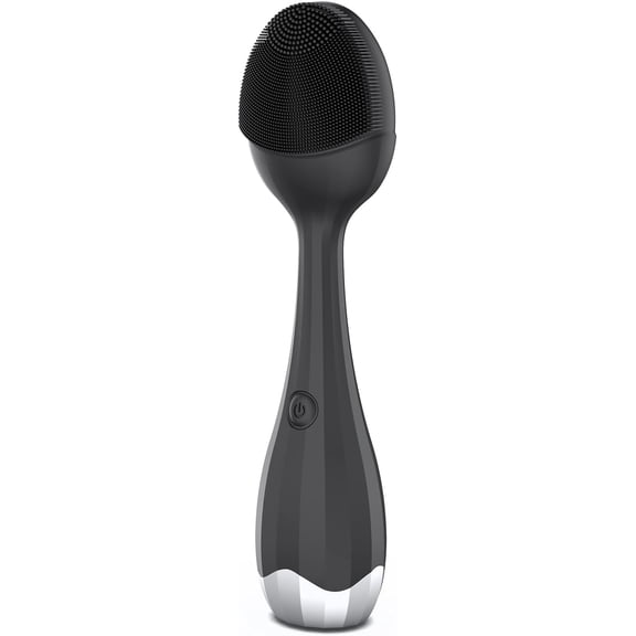 Perry Ellis Rechargeable Mens Silicone Facial Cleansing Brush | Facial Skin Care Products Removes Oil, Dirt, Face Scrubber, Face Skin Care Products |Cordless Face Cleanser, 4 Power Modes | Waterproof