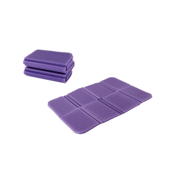 Toystoory Alfombrilla para sentarse, a prueba de humedad, plegable, para senderismo, Picnic, asiento, cojín de playa, silla reutilizable, suelo carpas Violeta
