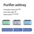 thumbnail image 3 of Cenicero sin humo con succión directa, purificador de aire envolvente de 360 grados, apagado automático, filtro de aire para cenicero de 600 mAh para el hogar, 3 of 5