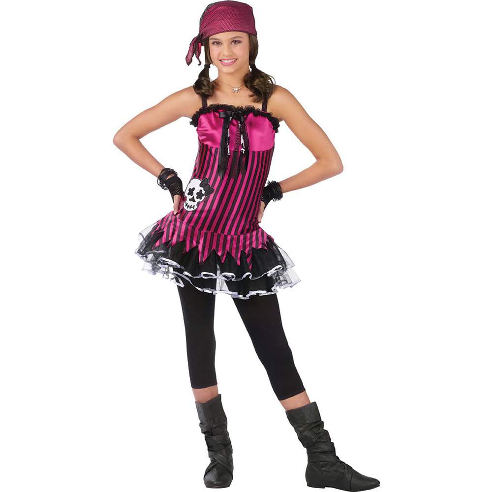 NEW Disney PIRATES SKELETON Pirate GLOW Costume XS 4 