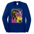 thumbnail image 2 of Wild Bobby, Colorful Rainbow Unicorn Animal Lover Mens Long Sleeve Shirt, Royal, X-Large, 2 of 3