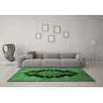 thumbnail image 3 of Ahgly Company Indoor Square Medallion Emerald Green Traditional Area Rugs, 3' Square, 3 of 4