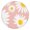 Round Tabl, variant on Round Table Cover with Floral Daisy Pattern - Elastic Edge, Waterproof & Scratch-Resistant (Elegant & Functional)
