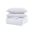 thumbnail image 6 of The Nesting Company Larch Bedding Set 3 Piece Quilted Microfiber Comforter Set  2 Pillow Shams, 6 of 7
