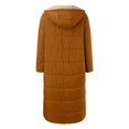 thumbnail image 3 of Kcodviy Femmes Décontracté à Fermeture Éclair Femmes Manteaux d'Hiver Veste avec Poches Molleton Maternité Grande Taille Veste Chandail à Capuchon Hiver Réversible Teddy Doudoune Grande Taille Manteau Long Vêtement d'Extérieur, 3 of 5