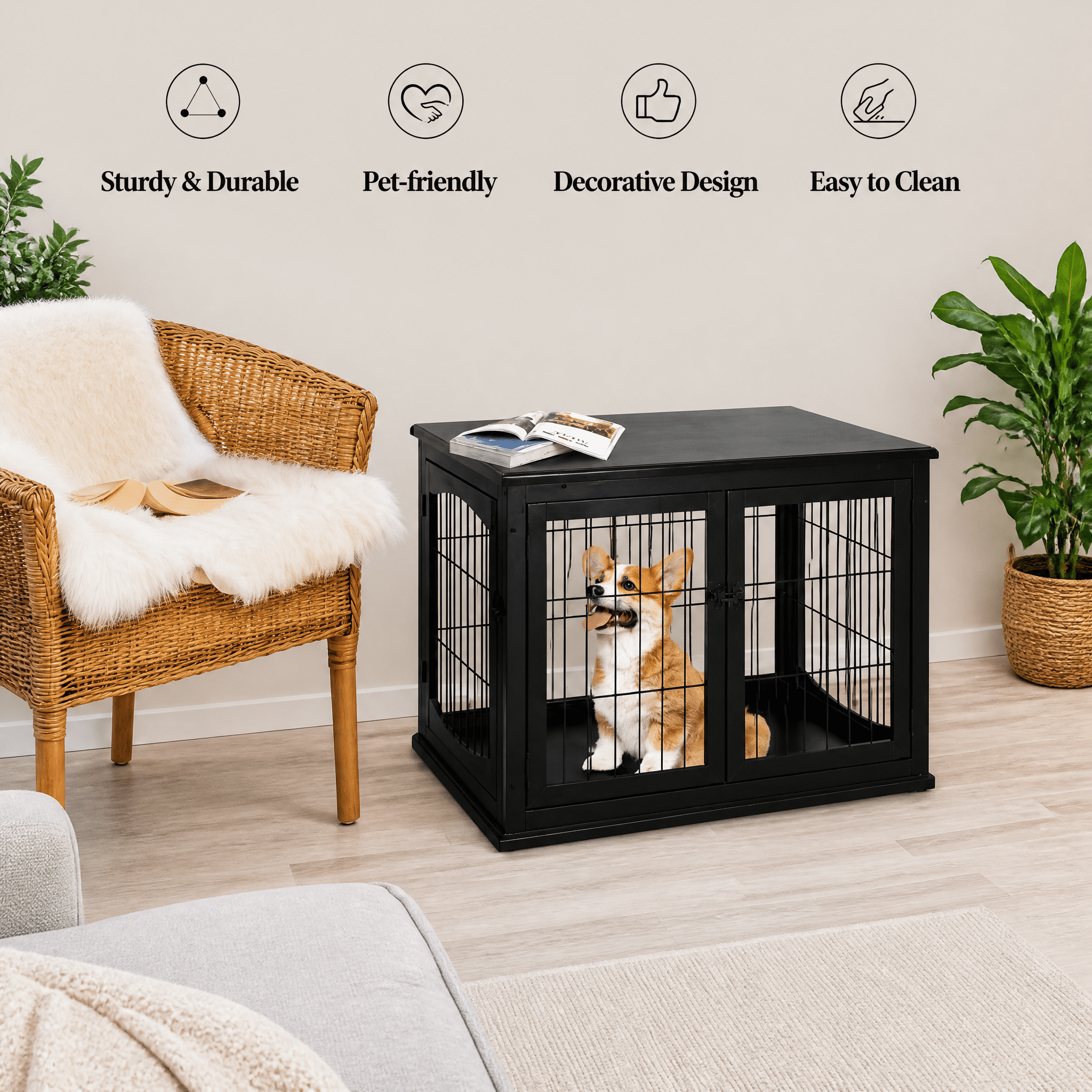 Small Dog Cage Dog Crate Furniture