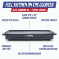 thumbnail image 2 of 20 x 10.5  Large Electric Griddle with Ceramic Nonstick Surface and Temperature Control for Family Cooking, 2 of 7