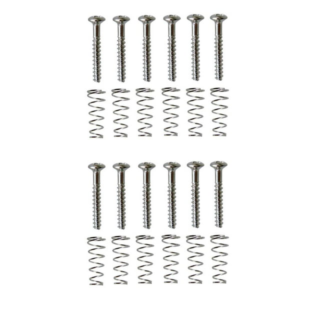 Milaget 12pc Single Coil Pickup Screws+ Set for Electric Guitar 0.11''