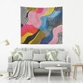 thumbnail image 2 of Yayeee Tapestry Wall Hanging for Bedroom 60" x 40" Living Room Home Wall Art Decor, Stripes Pattern, 2 of 7