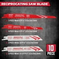 thumbnail image 2 of 10-Piece  Reciprocating Saw Blade Set, Premium 6 & 8 Inch Wood & Metal Cutting Pruner Saw Blades with Storage Box, 2 of 7