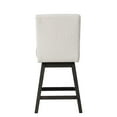 thumbnail image 3 of New Classic Furniture High Line Wood Counter Table & 6 Swivel Stools in White, 3 of 11