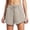 Khaki, variant on Gym Shorts Women High Waist Running Shorts for Lightweight Athletic Workout Shorts with Side Pockets and Zipper