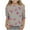 Gray Plus Size Blouse for kids_t, variant on Unisex Kids Summer Fashion Shirts 3/4 Sleeve Loose Fit Spring Tops Flower Printed Crew Neck Blouses for Girls Dressy Casual Tunic Tops Lightweight Basic T-Shirts