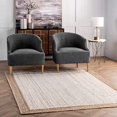 thumbnail image 2 of nuLOOM Eleonora Hand Woven Jute Area Rug, 5 x 8, White, 2 of 4