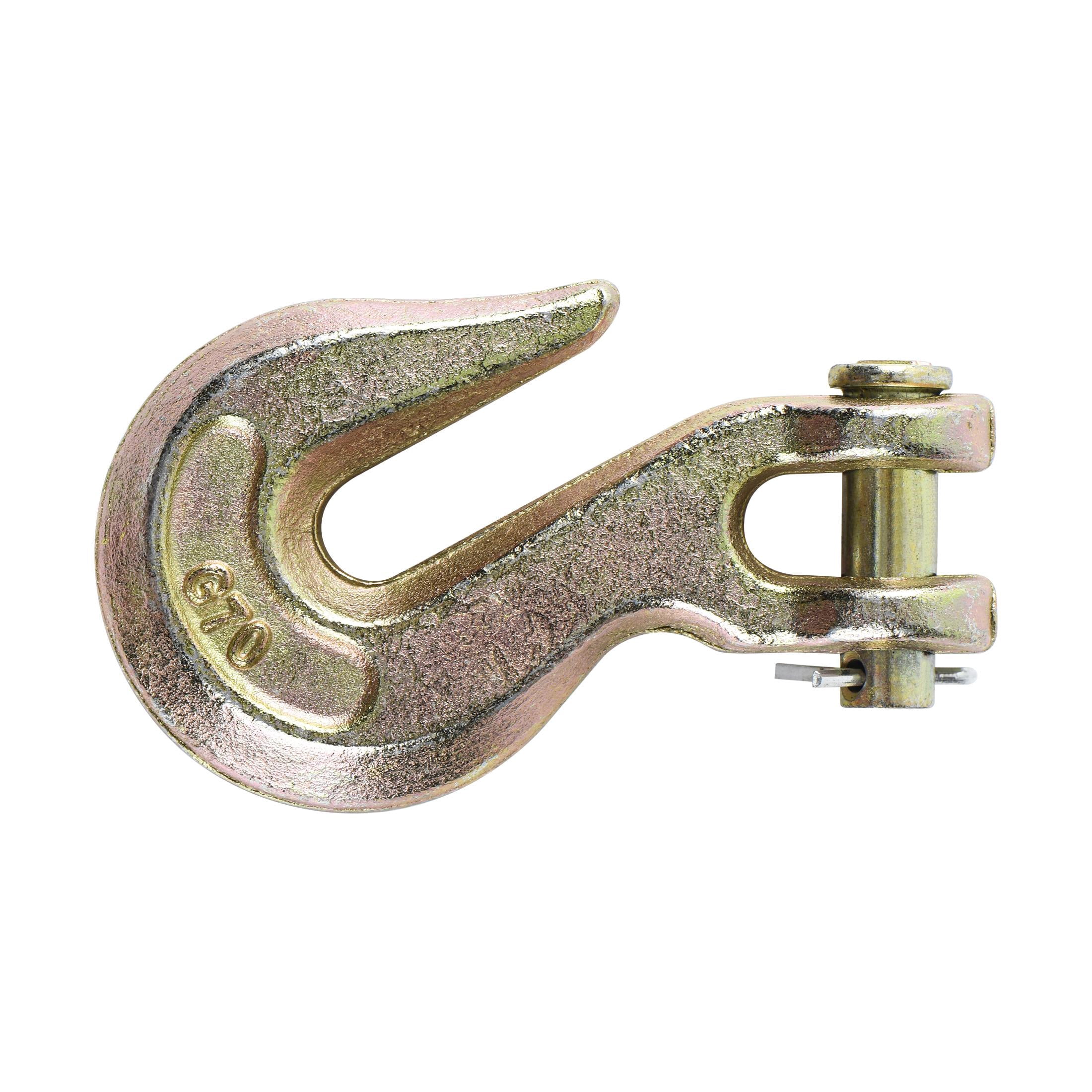 Hyper Tough 3/8 in. Clevis Grab Hook, Gold, 4 Pack